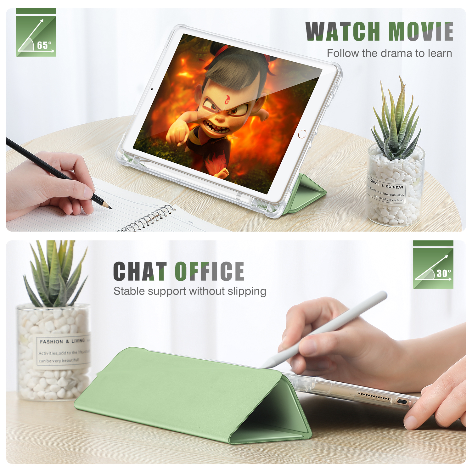 Clear TPU Skin Protection Anti Slip Lightweight Cover for iPad 2022